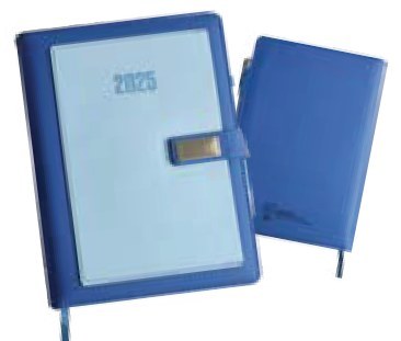 Blue Diary with Closure, Dark Blue/Baby Blue